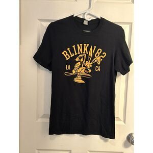 Retro Y2K Style‎ Blink 182 T-Shirt Size Small Crappy Punk Rock Rabbit Black
